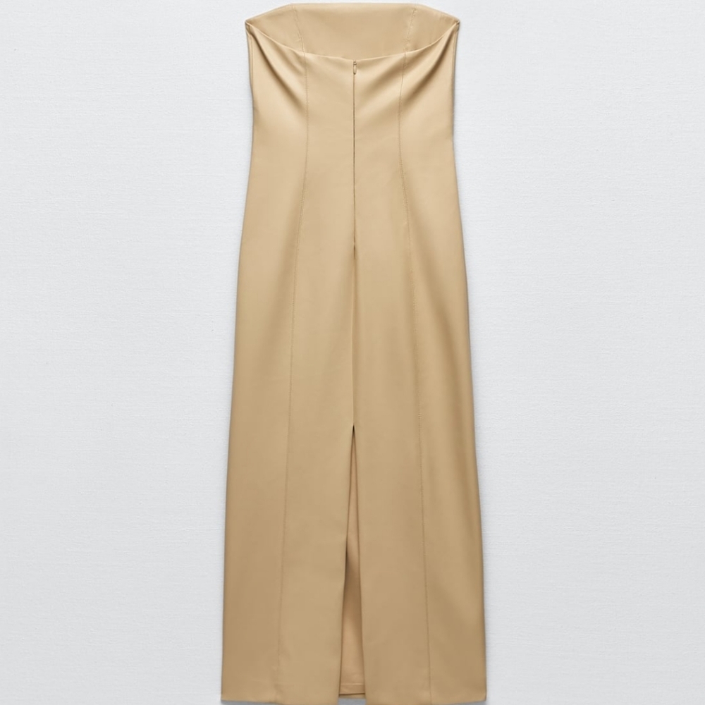 Zara dress faux leather - Picture 7 of 8